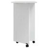 vidaXL Rolling Cabinet with Desk MOSS White Solid Wood Pine