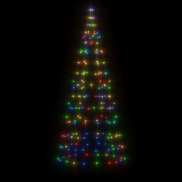 vidaXL LED Christmas Tree 200 LEDs Colourful 180 cm