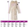 vidaXL Bathrobe Hoodie Beige XXL Flannel