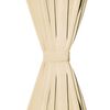 vidaXL Micro-Satin Curtains 2 pcs with Loops 140x245 cm Beige