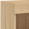 vidaXL 6 Piece TV Wall Units with LED Sonoma Oak Engineered Wood