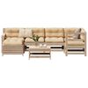 vidaXL 7 Piece Garden Sofa Set Solid Wood Pine