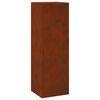 vidaXL Plant Stand 2 pcs Rusty 24 x 24 x 75 cm Weathering Steel