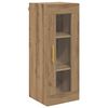 vidaXL Highboard 2 pcs Artisan Oak Glass