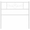 vidaXL Metal Replace Headboard White 75 cm