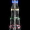 vidaXL LED Christmas Tree Multicolour 70 x 70 x 250 cm Metal