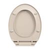 vidaXL Soft-Close Toilet Seat Apricot Oval