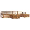 vidaXL Outdoor Sofa Set 6 pcs Natural