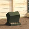 vidaXL Chicken Feeder Olive Green 40 x 40 x 45 cm Cold-Rolled Steel