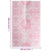 vidaXL Outdoor Carpet ARAKIL Pink 190x290 cm PP