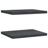 vidaXL Wall Shelves 2 pcs 50x40 cm Black Stainless Steel