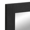 vidaXL Bathroom Mirror Black 50x70x2.5 cm Engineered Wood and brass