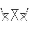 vidaXL Folding Bistro Set 3 pcs Anthracite Steel
