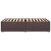 vidaXL Bed Frame without Mattress Dark Brown 100x200 cm Fabric