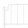 vidaXL Metal Replace Headboard White 193 cm