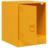vidaXL Bedside Cabinet Mustard Yellow 34.5x39x44 cm Steel