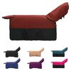 vidaXL Horse Blanket Bordeaux and Black 165 cm Polyester