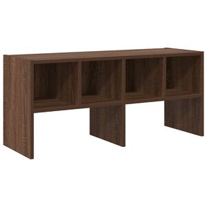 vidaXL Shoe Rack Stackable Brown Oak 89.5x30x40 cm