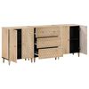 vidaXL Side Cabinets 3 pcs 60x33x75 cm Solid Wood Mango