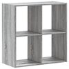 vidaXL Bookcase Grey Sonoma 68,5x32x68,5 cm Engineered Wood