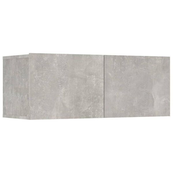 vidaXL 6 Piece TV Cabinet Set Concrete Grey Engineered Wood