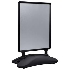 vidaXL A1 Waterbase Poster Stand Black Aluminium Alloy