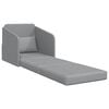 vidaXL Folding Sofa Bed Light Grey 65 x 80 x 83 cm Fabric