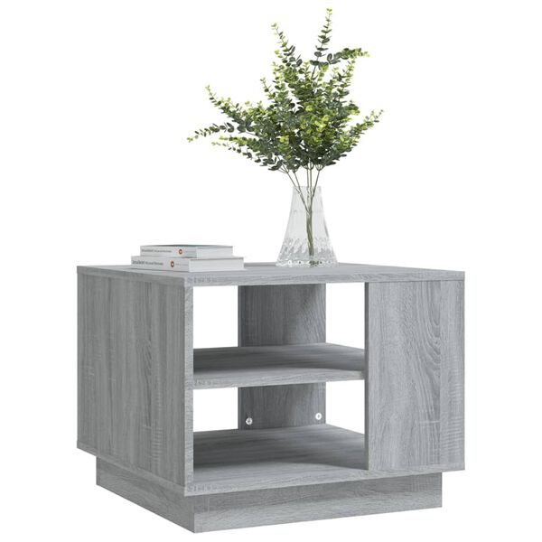 vidaXL Coffee Table Grey Sonoma 55x55x43 cm Engineered Wood