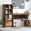 vidaXL Desk with Drawer 2 pcs Old Wood