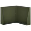 vidaXL Retaining Wall 50 x 50 x 30 cm Steel Olive Green