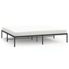 vidaXL Metal Bed Frame without Mattress Black 180x200cm