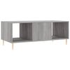 vidaXL Coffee Table Grey Sonoma 102x50x40 cm Engineered Wood