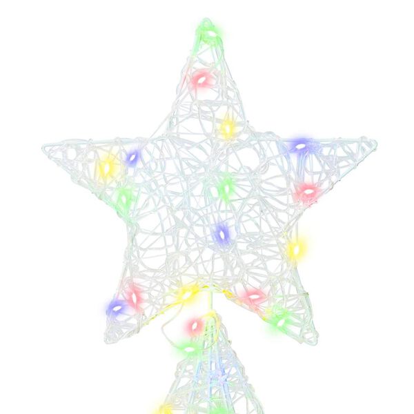 vidaXL Christmas Tree with 240 LEDs Multicolour 180 cm Acrylic