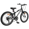 vidaXL Mountain Bike 20'' 6-Speed for 5-8 Years Old Black