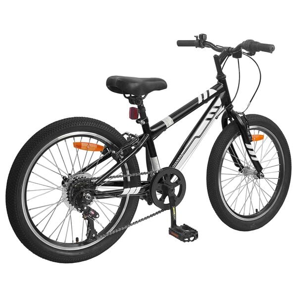 vidaXL Mountain Bike 20'' 6-Speed for 5-8 Years Old Black