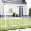 vidaXL Garden Fence 8 pcs White 13.6 x 1.5 m Powder-coated Steel