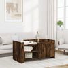 vidaXL Coffee Table Smoked Oak 100x50x50 cm Engineered Wood