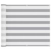 vidaXL Balcony Screen Light Grey and White 90 x 600 cm