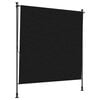 vidaXL Outdoor Roller Blind Black 200 x 270 cm