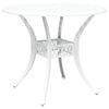 vidaXL Garden Dining Set 7 pcs White Aluminium