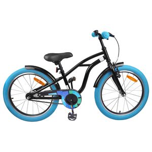 vidaXL Kids Bike 18 Inches for 5-7 Years Old Black