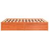 vidaXL Bed Frame without Mattress Wax Brown 180x200 cm Super King Solid Wood Pine