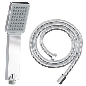 vidaXL Shower Head Set Chrome 150 cm ABS Plastic