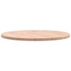 vidaXL Table Top &Oslash;70x2.5 cm Round Solid Wood Beech