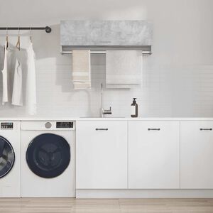 vidaXL Wardrobe Concrete Grey 100x32.5x35 cm Engineered Wood
