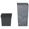 vidaXL Planter with Removable Inner Grey 21/49 L PP Concrete Look