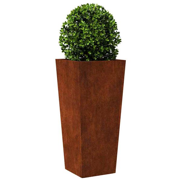 vidaXL Garden Planter 35x35x75 cm Weathering Steel