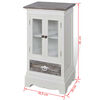vidaXL Cabinet 2 Doors 1 Drawer White Wood
