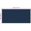vidaXL Floating PE Solar Pool Film 450x220 cm Black and Blue