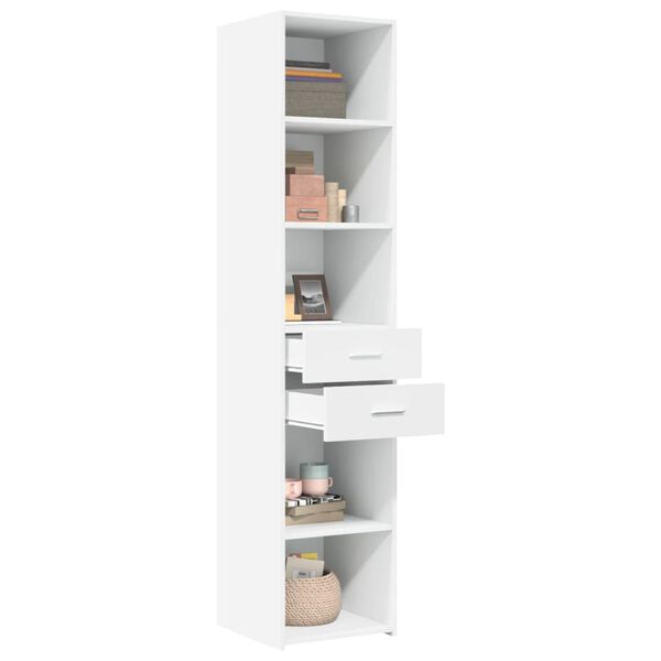 vidaXL Highboard White 40x42.5x185 cm Engineered Wood